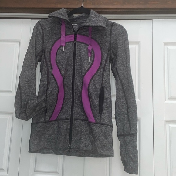 lululemon athletica Jackets & Blazers - Lululemon Scuba Grey Jacket-4